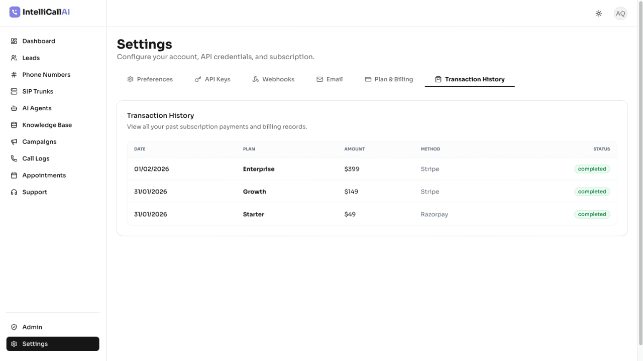 IntelliCallAI product screenshot 33