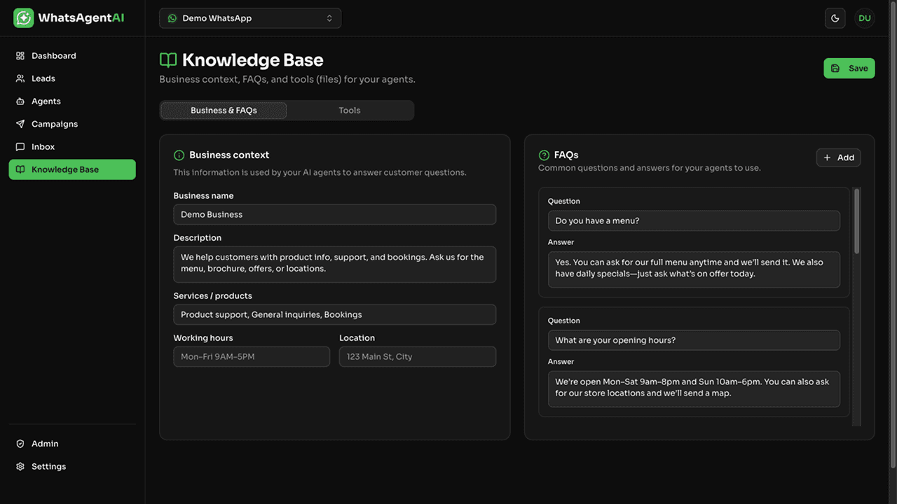 WhatsAgentAI product screenshot 14