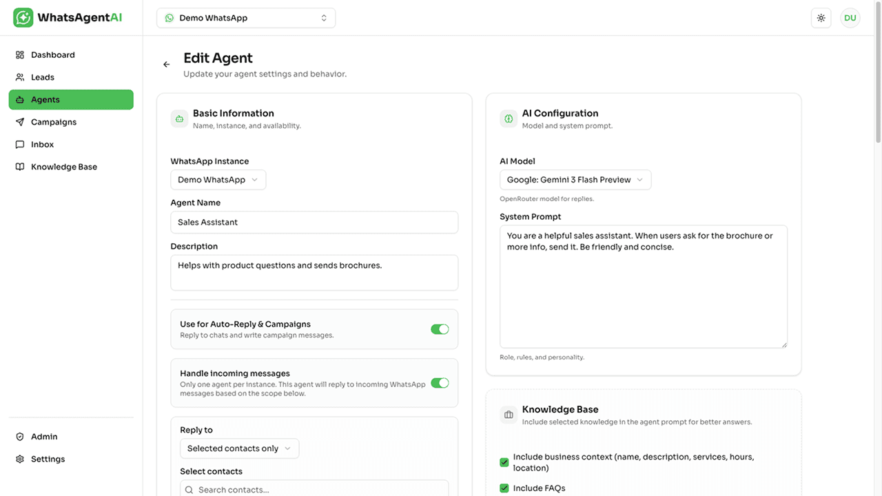 WhatsAgentAI product screenshot 30