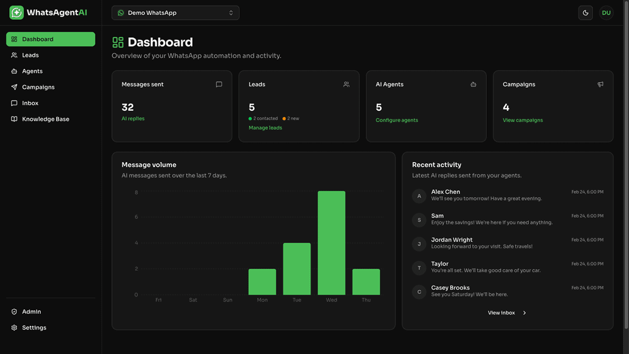 WhatsAgentAI product screenshot 6
