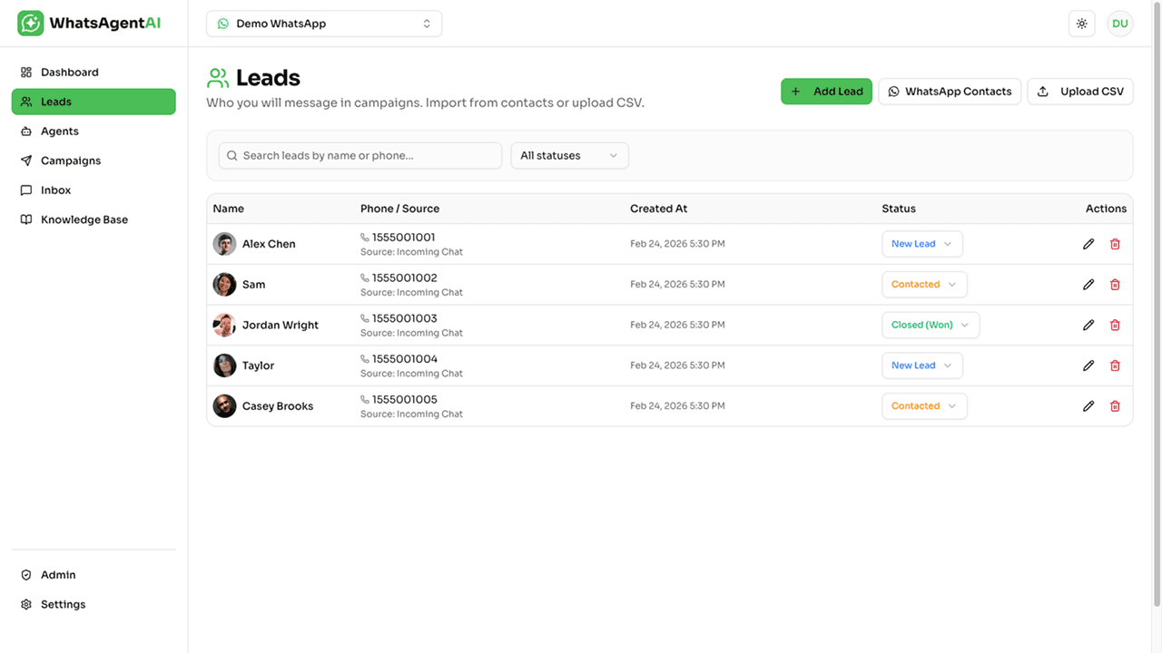 WhatsAgentAI product screenshot 7