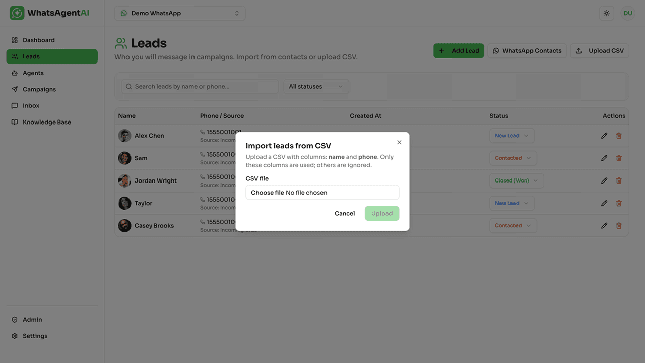 WhatsAgentAI product screenshot 9