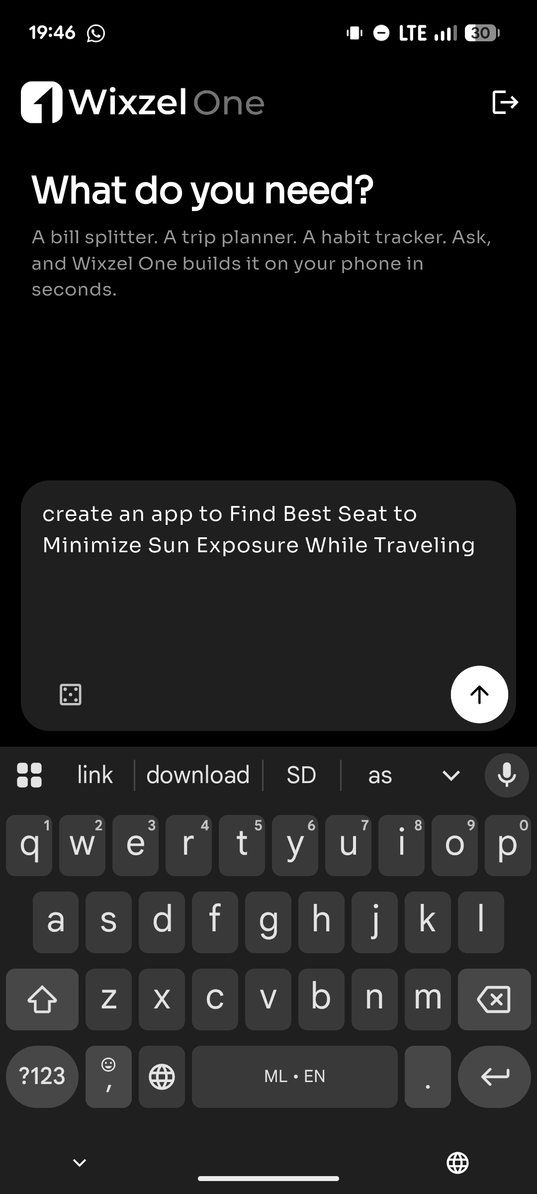 Wixzel One product screenshot 1